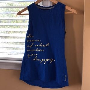 Inspirational quote muscle tank